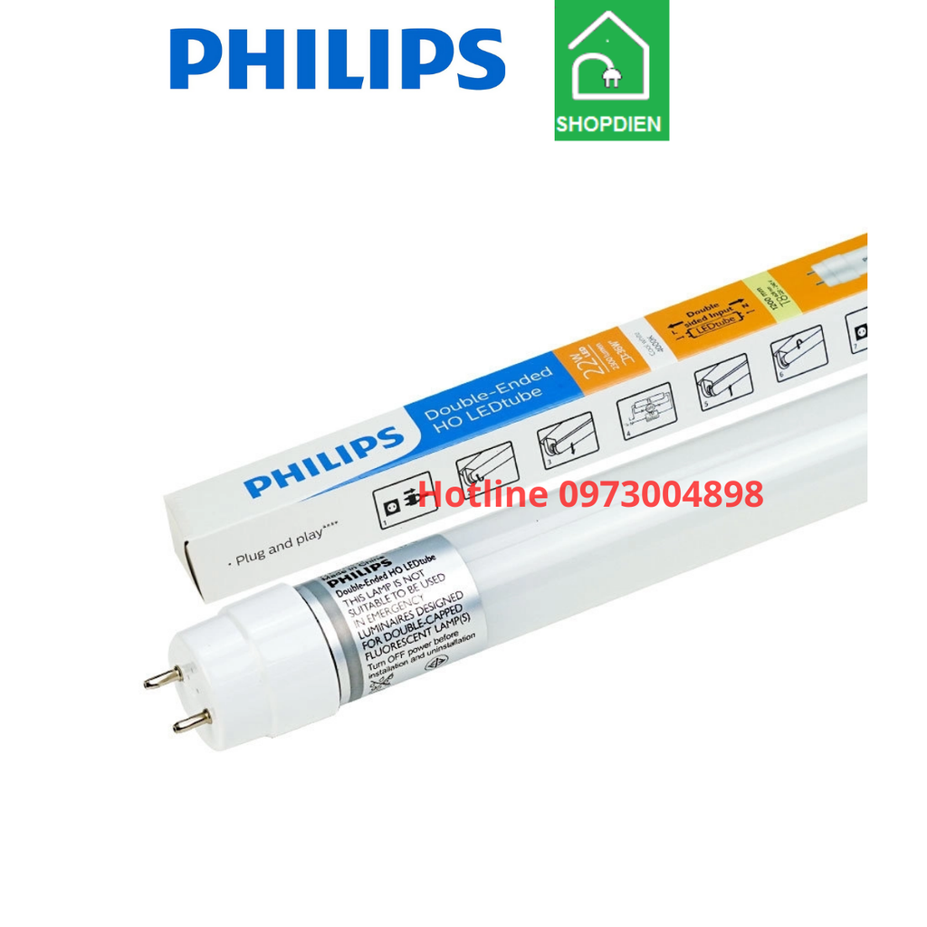 Bóng tuýp LEDtube T8 PHILIPS DE HO 10W 60cm