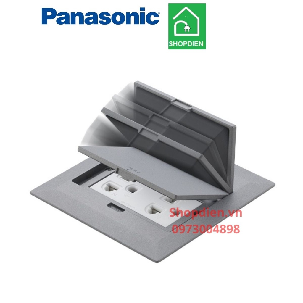 Bộ ổ cắm âm sàn tự động đóng cửa Floor Outlet 3 thiết bị Panasonic DUFS1200LTH-1