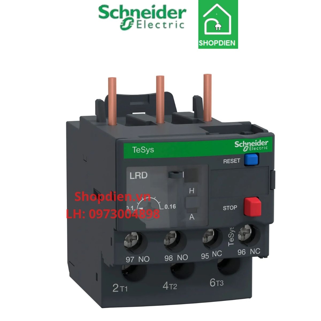 Rơle nhiệt 12-18A Tesys Deca Schneider -LRD21