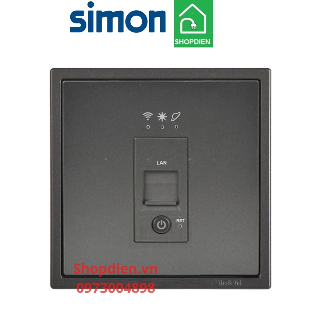 Bộ phát Wifi gắn tường SIMON i7 màu ghi xám 70E741-61