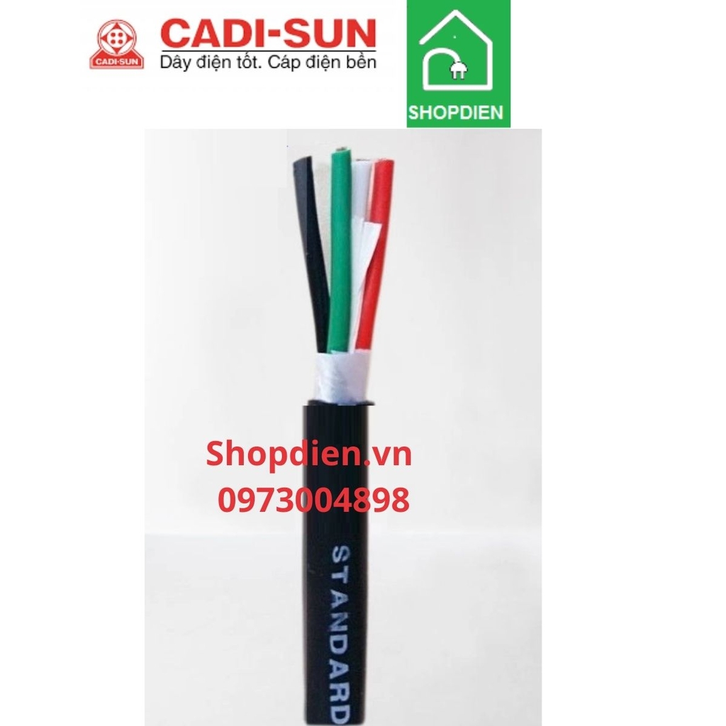 Cáp điều khiển cu/pvc/pvc  4x1.5 mm2 Control cable Cadisun DVV