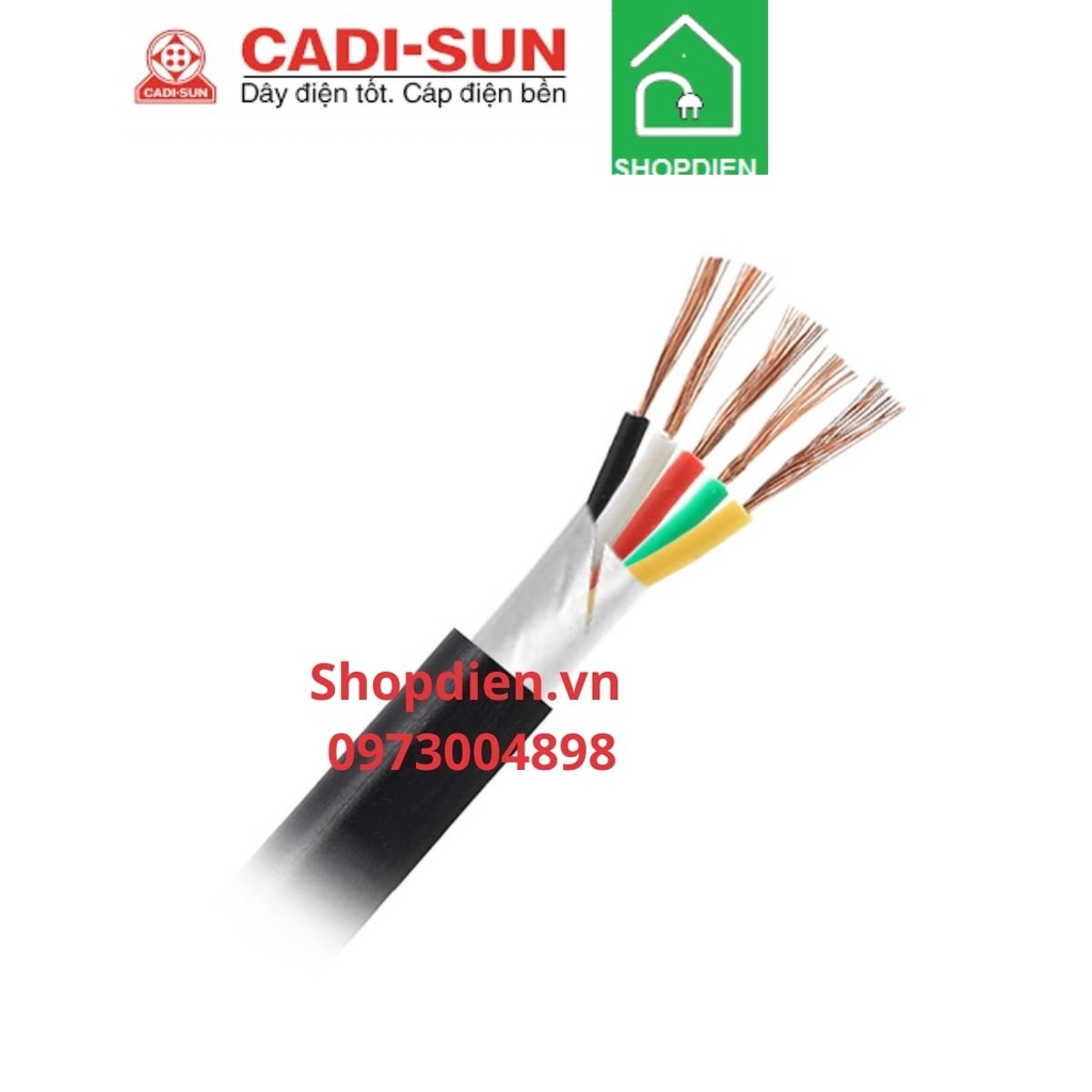 Cáp điều khiển cu/pvc/pvc  5x0.5 mm2 Control cable Cadisun DVV