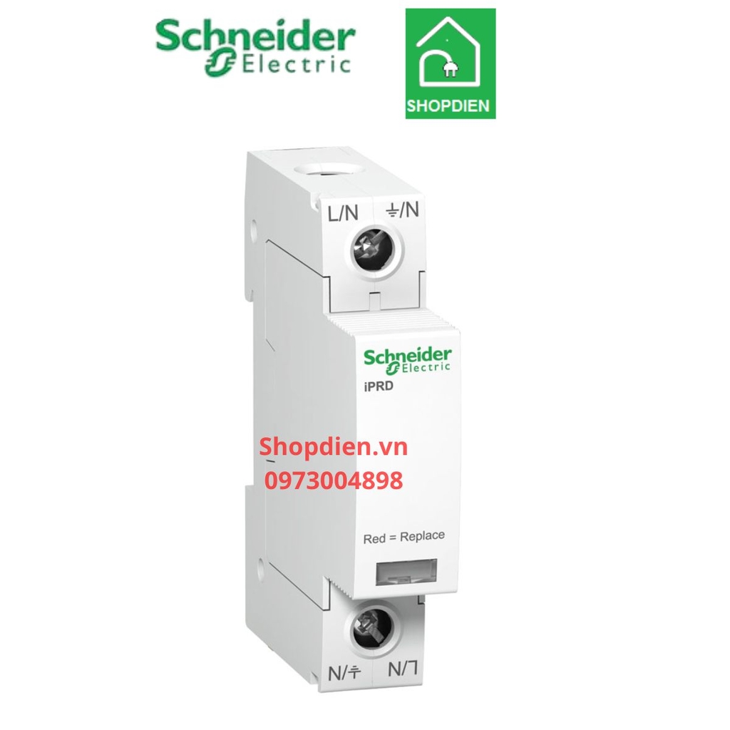 Chống sét lan truyền Surge Arrester 1P 65KA Schneider Acti9 iPRD SPD A9L65101 Loại 2