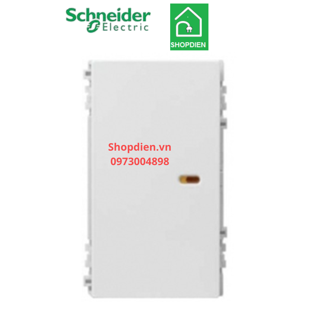 Công tắc 1 chiều Schneider ZENCELO A 8431L_1_WE_G19 size L màu trắng