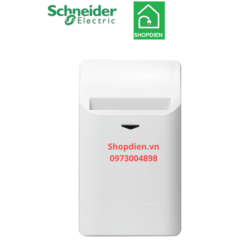 Công tắc chìa khóa thẻ từ Schneider ZENCELO A A8431EKT_WE màu trắng KeyCard