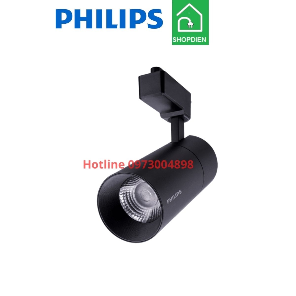 Đèn rọi ray chiếu điểm 10W vỏ đen Philips ST033T LED8 10W WB BK GM