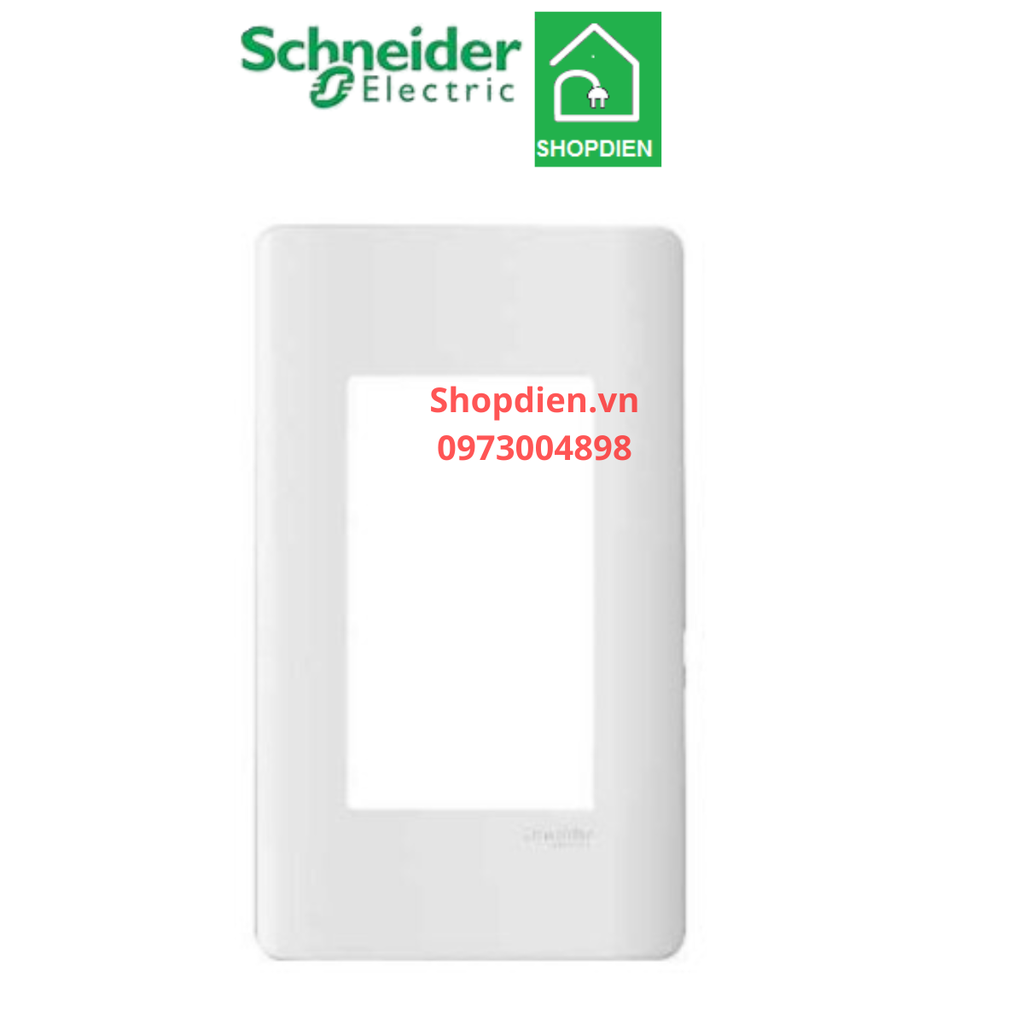 Mặt 3 thiết bị Schneider ZENCELO A A8401L_WE_G19 màu trắng