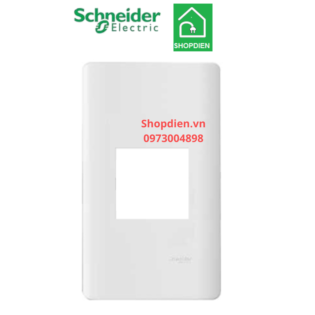 Mặt 1 thiết bị size M Schneider ZENCELO A A8401M_WE_G19 màu trắng