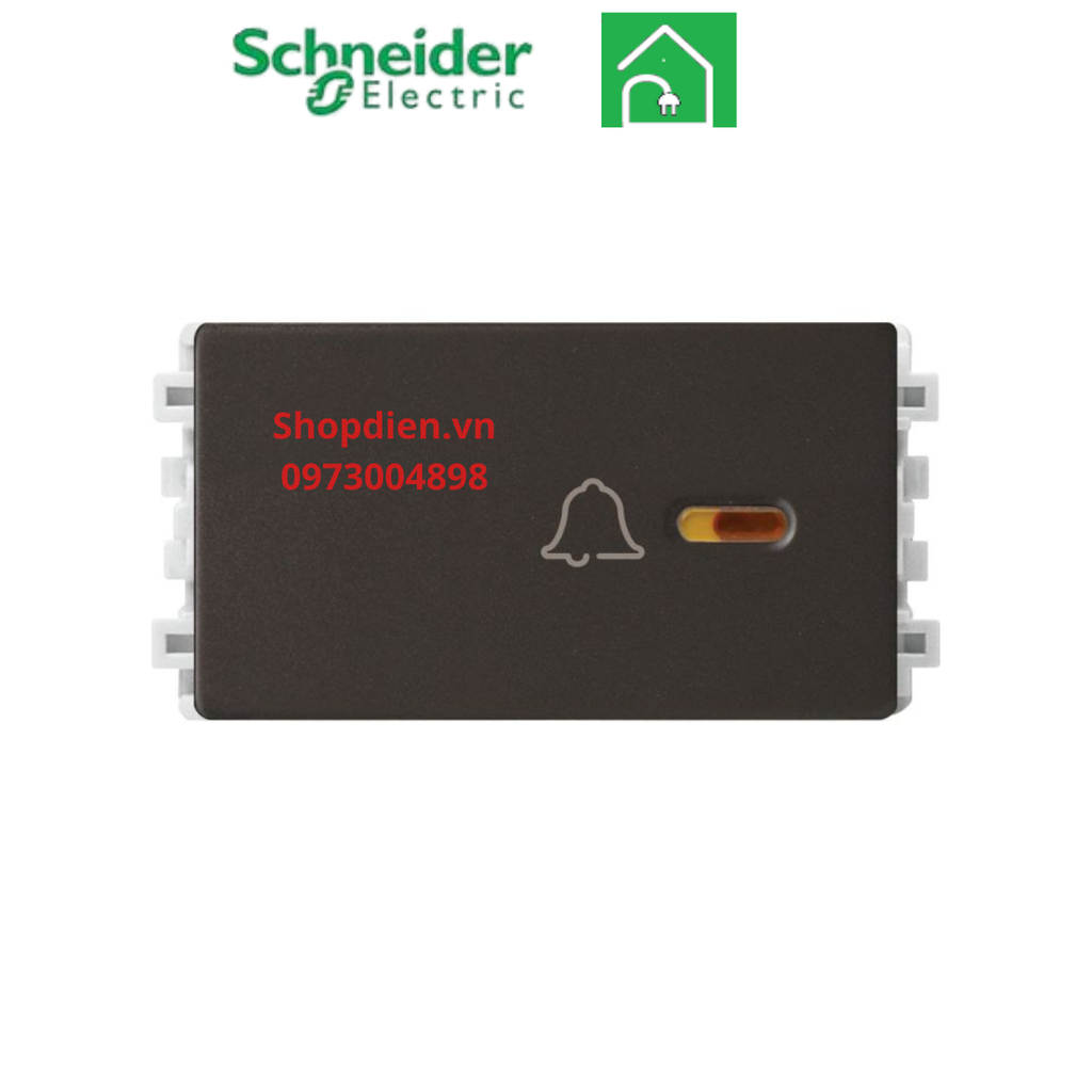 Nút nhấn chuông Schneider ZENCELO A 8431SBP_BZ_G19 màu đồng