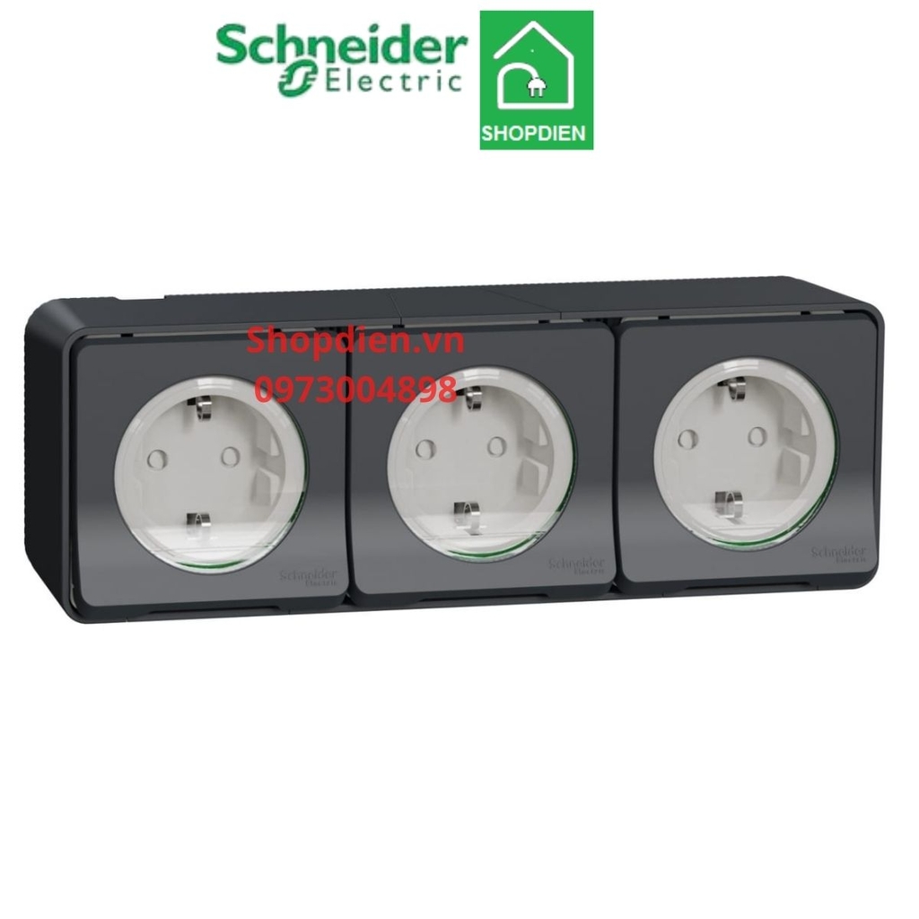 Ổ cắm ba 3 chấu 16A chống thấm nước IP55 MUREVA Schneider MUR36038