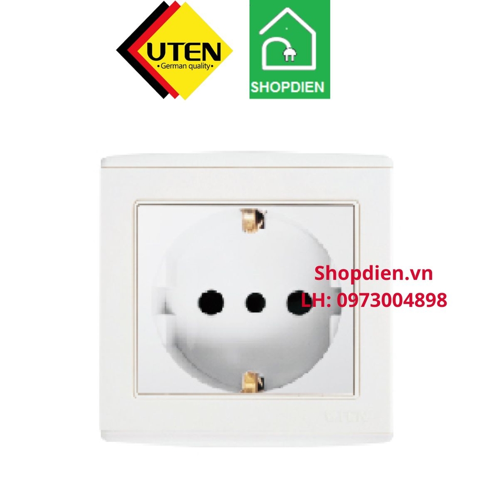 Ổ cắm đơn  Schuko socket V4 UTEN V4.0G-2C/G