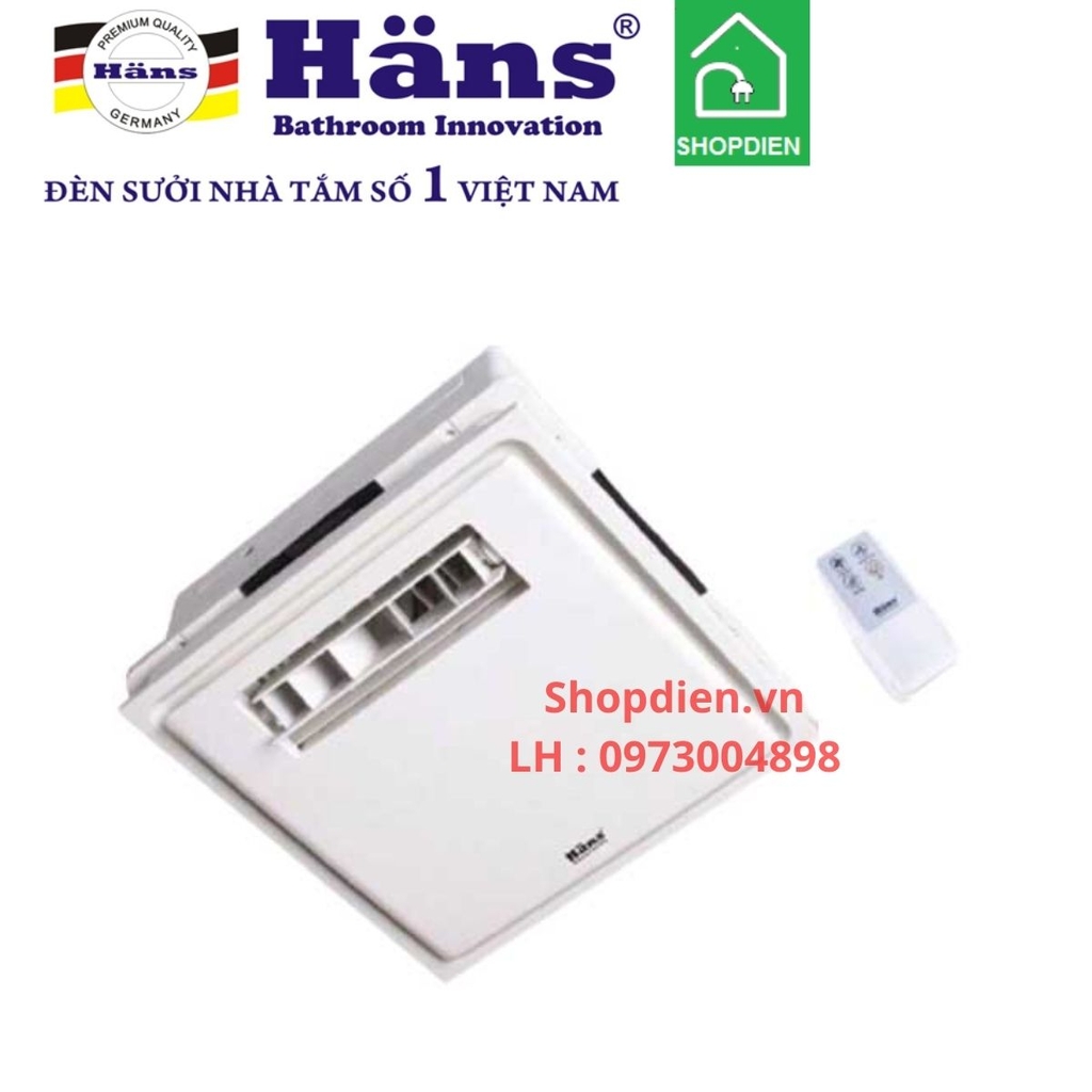 Quạt thổi mát âm trần điều khiển từ xa 1 động cơ HANS H10R