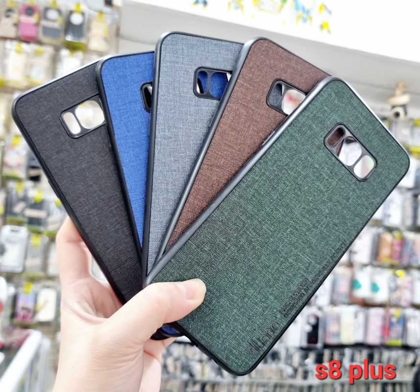 Ốp lưng dẻo vải cho Samsung S8 Plus