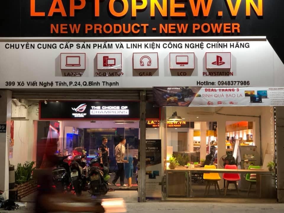 hệ thống cửa hàng laptop của công ty laptopnew