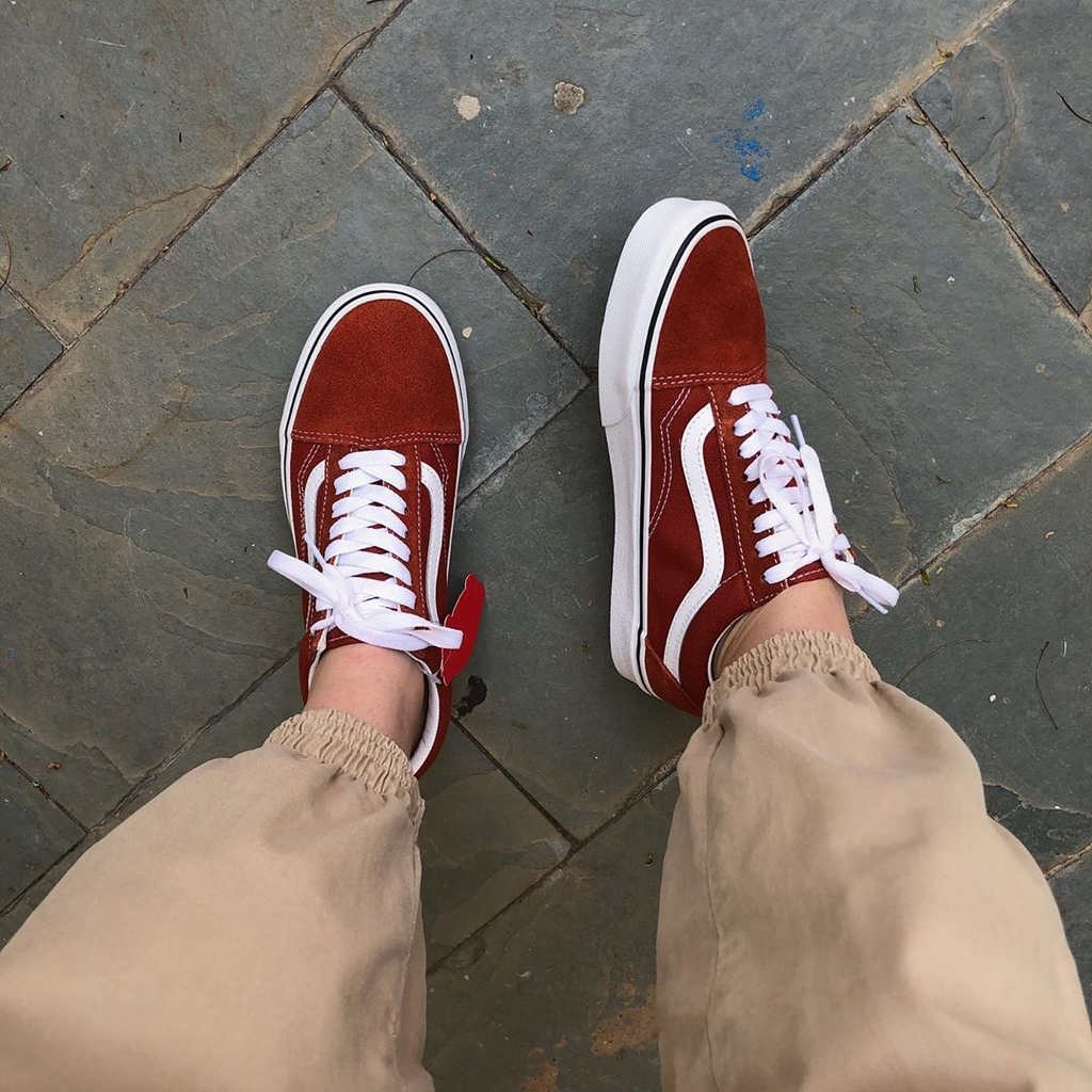 Vans Old Skool Red Brown Nâu