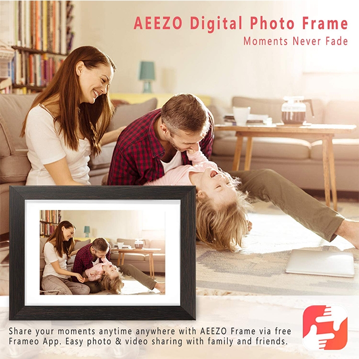 Khung Ảnh Kỹ Thuật Số AEEZO Digital Picture Frame WiFi 10.1 Inch