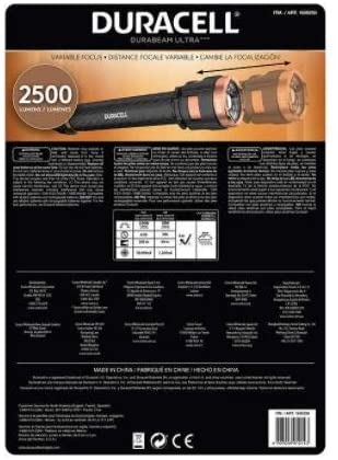 Đèn pin Duracell 2500 Lumens Variable Focus LED Flashlight