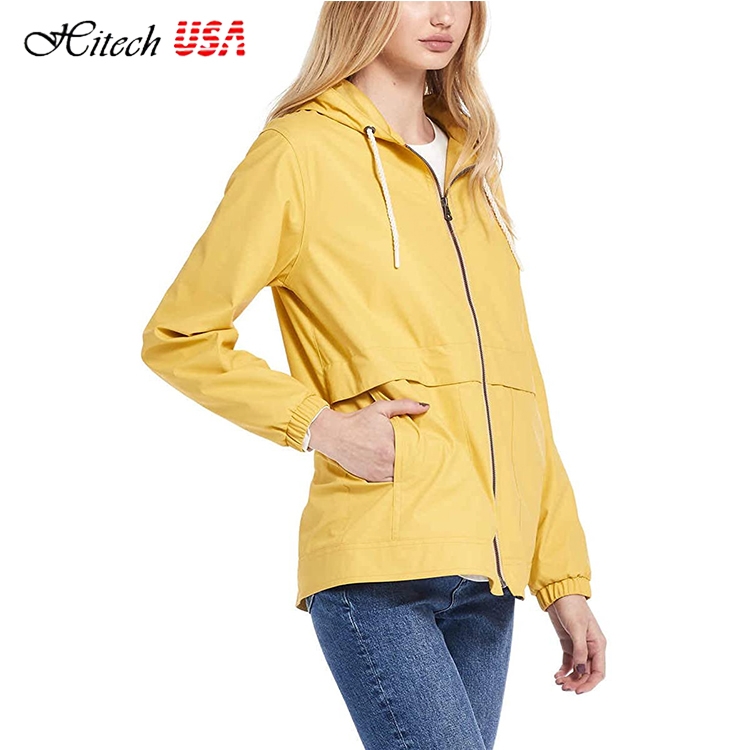 Áo Khoác Chống Thấm Có Mũ Trùm Womens Rain