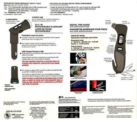 Bộ tool cứu hộ cho ô tô Motor trend Safety Tools