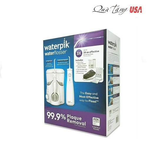 Tăm nước làm sạch răng miệng Loại bỏ tới 99,9% mảng bám Ultra Plus and Cordless Select Water Flosser Combo