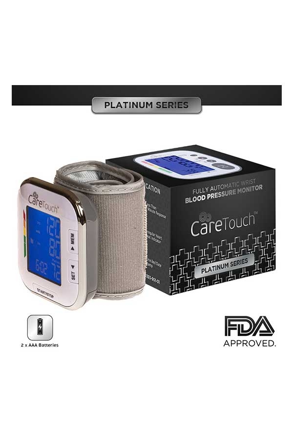 Máy đo huyết áp đeo cổ tay CareTouch Automatic Platinum Series