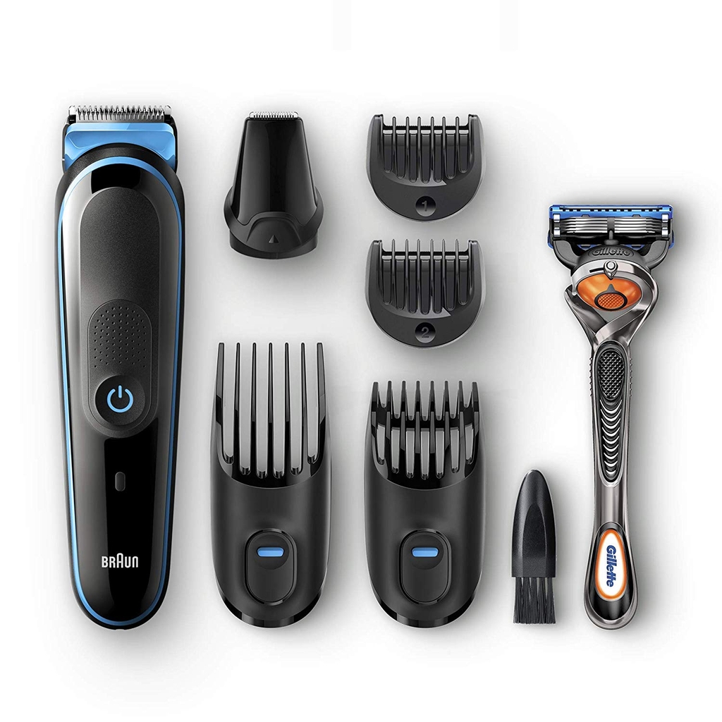 Tông đơ cạo râu cắt tóc 8 trong 1 Hàng Đức Braun Multi Grooming Kit 8-in-1