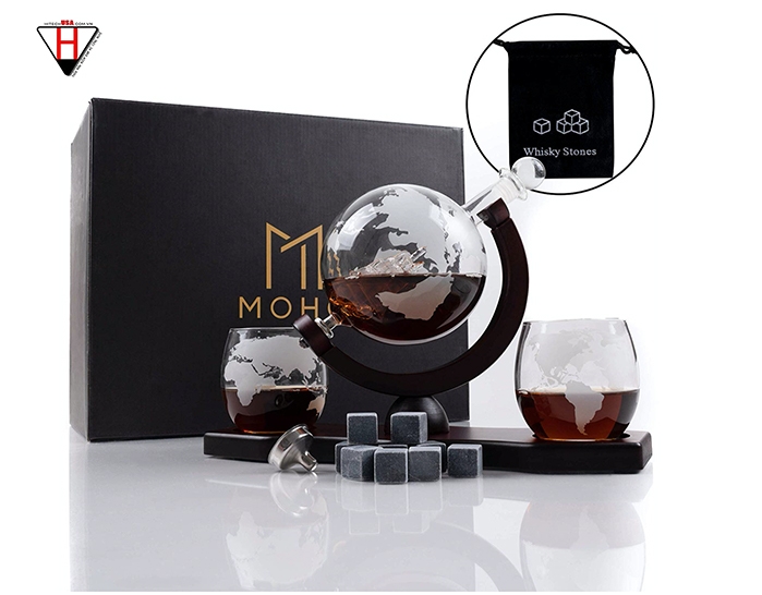 Set bình đựng rượu Moho Premium Whiskey Decanter