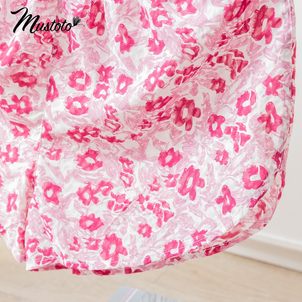 MB17 | Bộ Đồ Mặc Nhà Lụa Pyjama Đùi Mustoto