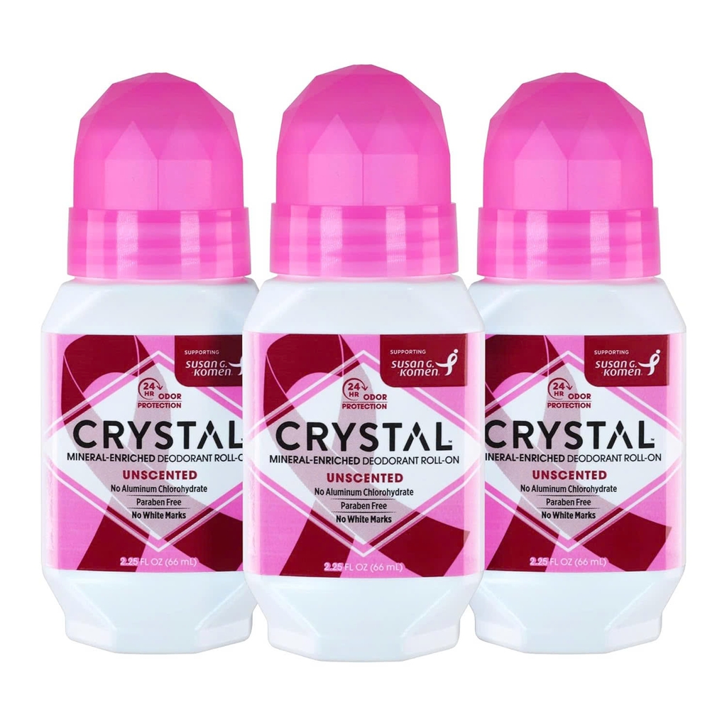 Crystal Mineral Enriched Deodorant Roll On Unscented