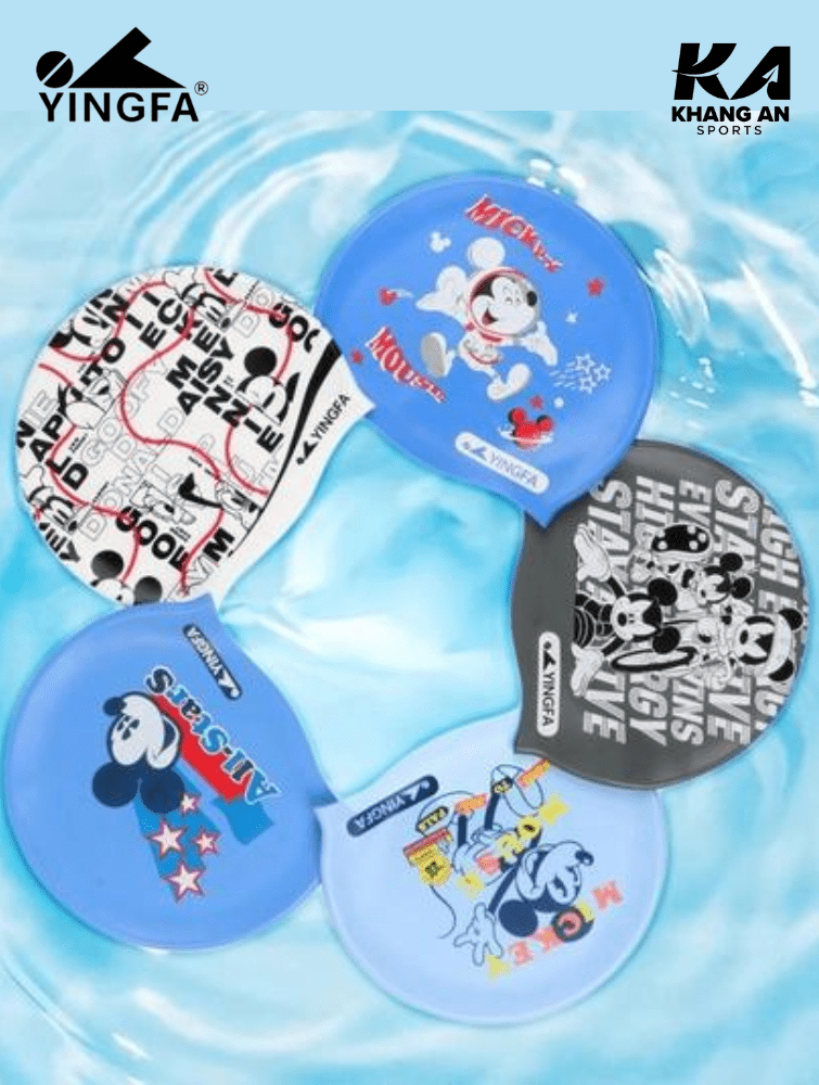 Mũ bơi cao cấp Yingfa- Disney D21291 Freesize dùng được cho trẻ em và người lớn