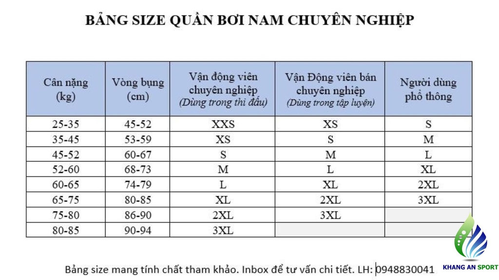 Quần bơi chuyên nghiệp nam Yingfa D28080 có size cho người lớn và trẻ em