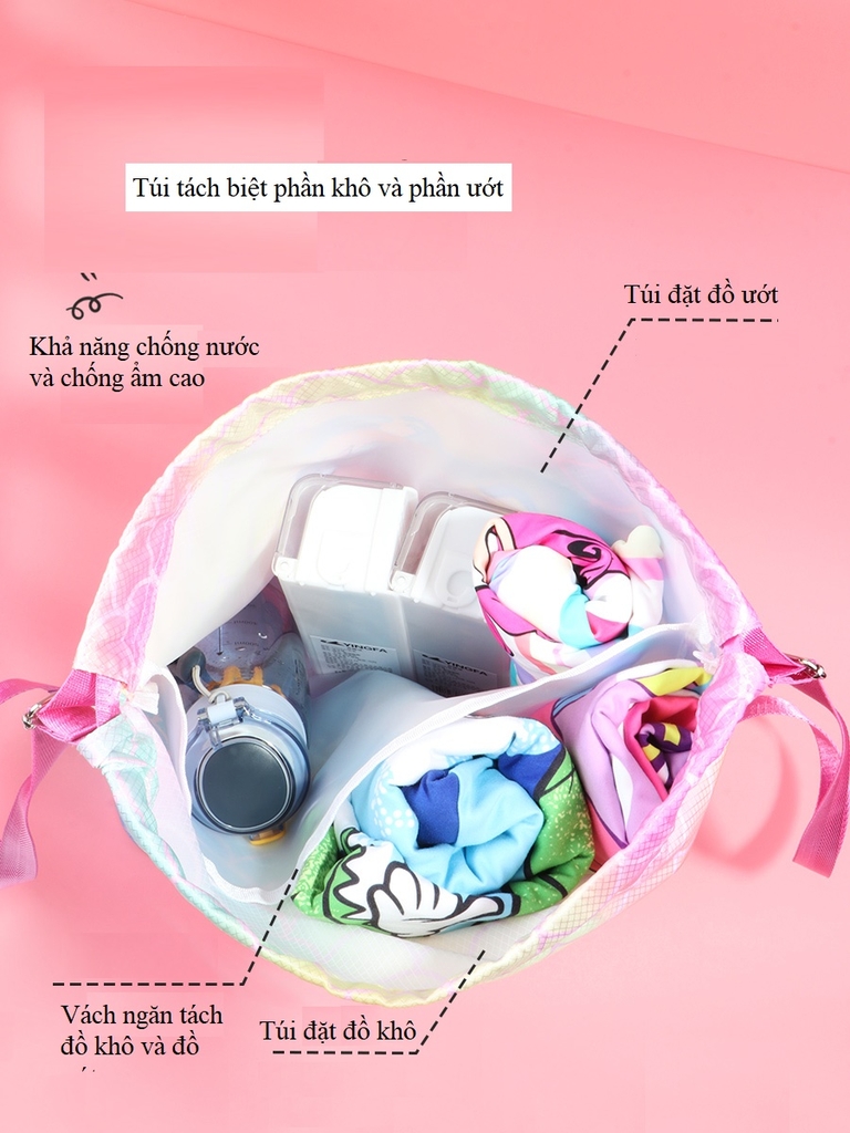 Balo đựng đồ bơi chống nước YingFa WF2232 39x18x41cm