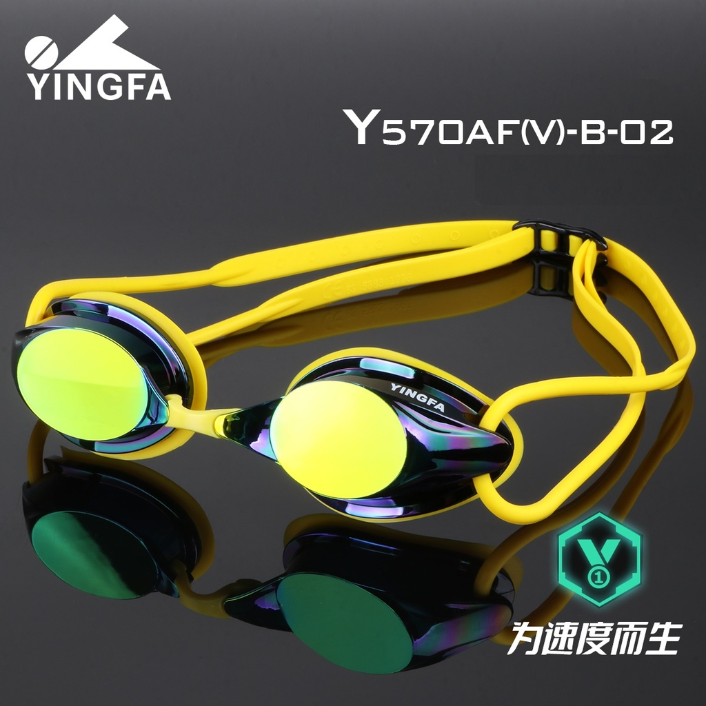 Kính bơi tráng gương Yingfa Y570AFV-B chống sương mù, chống tia UV