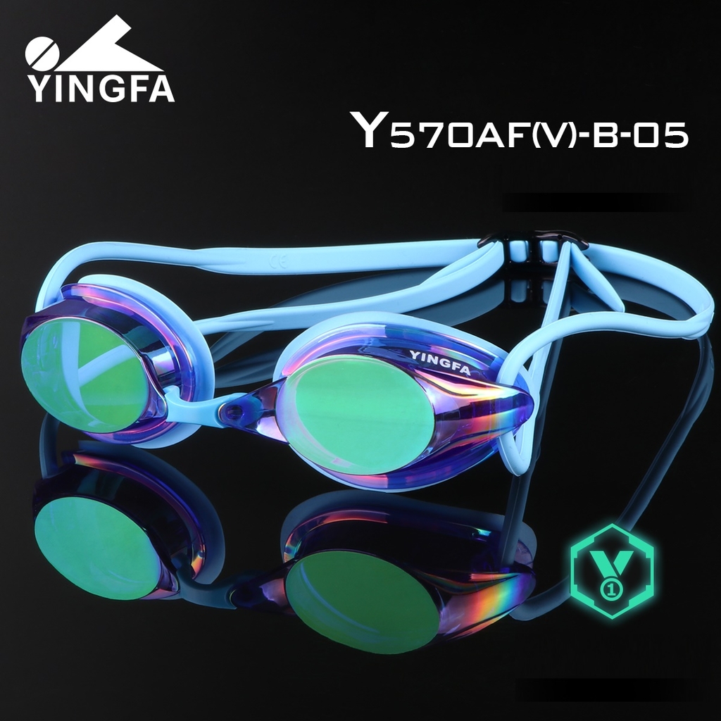 Kính bơi tráng gương Yingfa Y570AFV-B chống sương mù, chống tia UV
