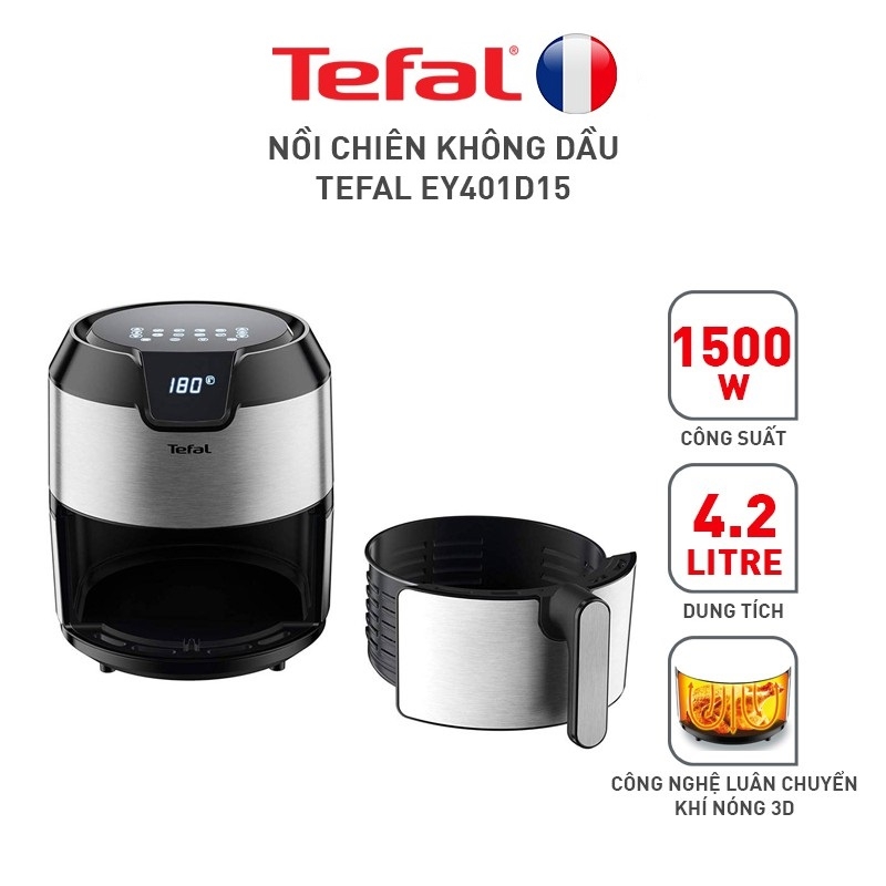 Nồi chiên không dầu Tefal EY401D15 4.2L (điện tử)