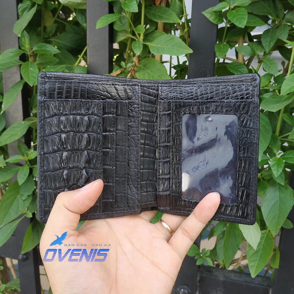 Ví Cá Sấu Vây Đuôi 2 Mặt Dáng Đứng VSD216D