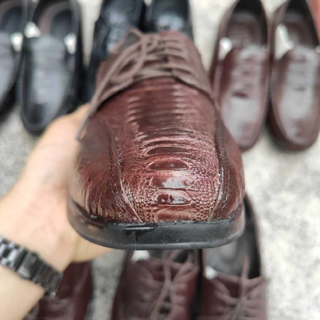 Giày đà điểu. Giày tây có buộc dây đẹp Sang trọng!