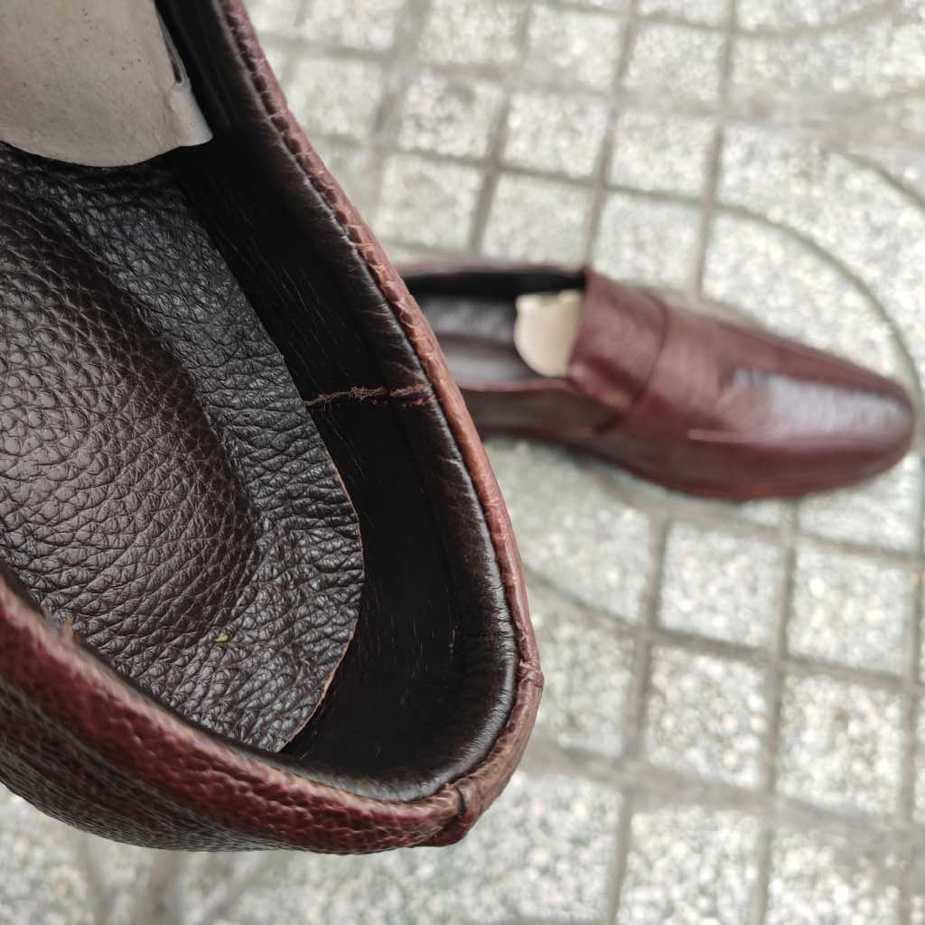 Giày da đà điểu Siêu bền Siêu mềm. Thiết kế chun co giãn Cao cấp tiện lợi!