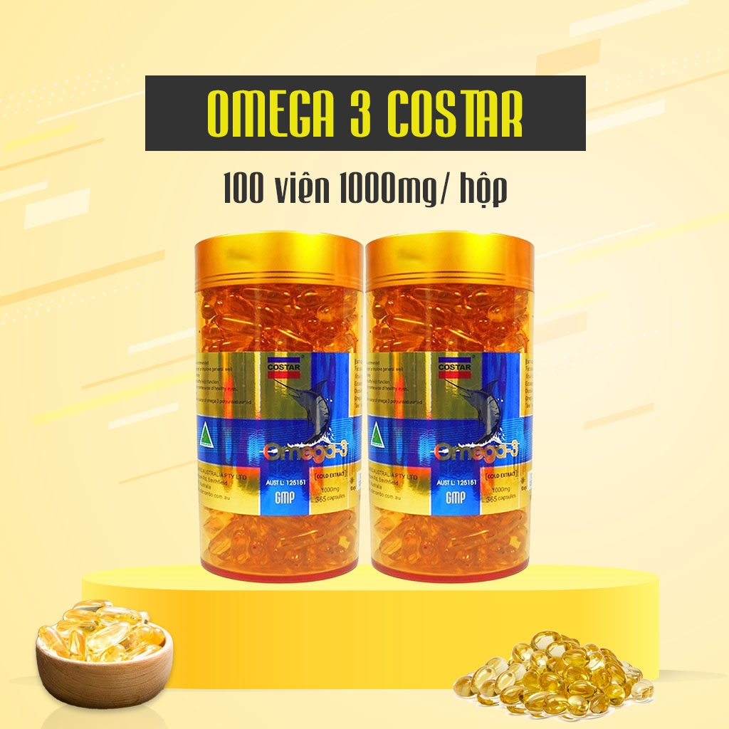 Viên Uống Dầu Cá Bổ Sung Omega-3 COSTAR (Hộp 100 viên)