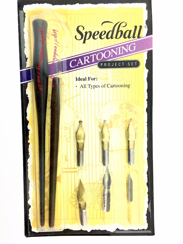 Bộ speedball Cartooning 2 quản 6 ngòi