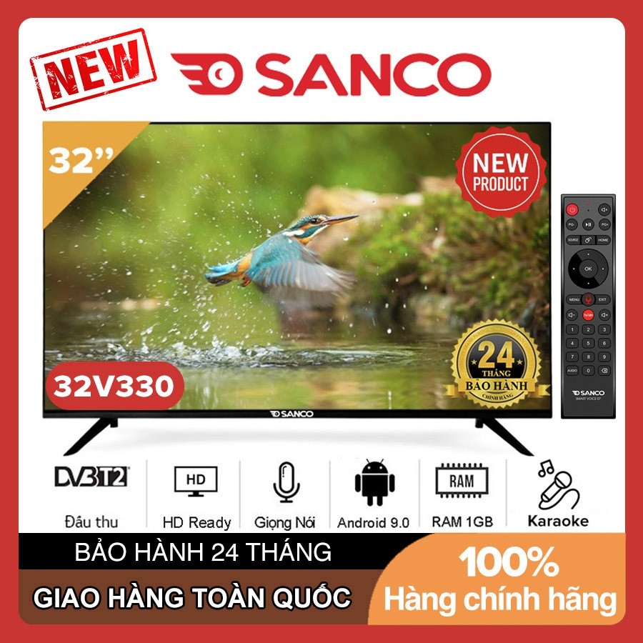 Smart Voice Tivi Sanco 32 inch HD -  HX32V330