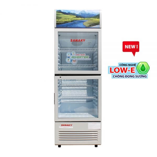 Tủ mát Sanaky VH-408W3L (Tủ đứng, 1 cánh kính mở , 400 Lít , Inverter, chống đọng sương )