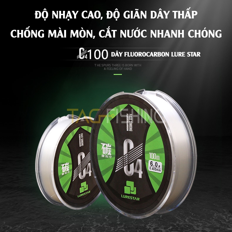 Dây Fluorocarbon Lure Star C4 100M