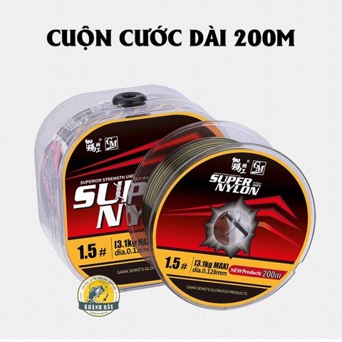 Cước Super Nylon Gama 200m