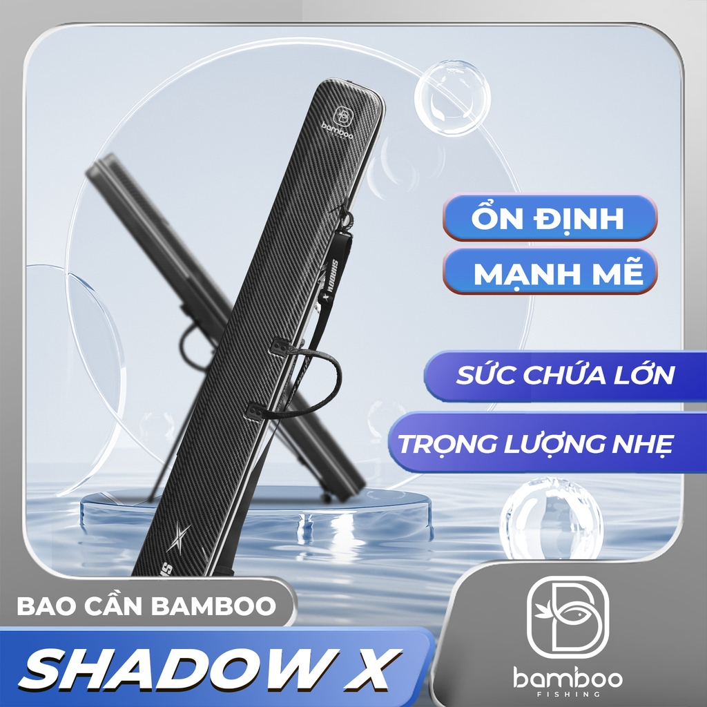 Hộp Đựng Cần Bamboo Vân Carbon Shadow X