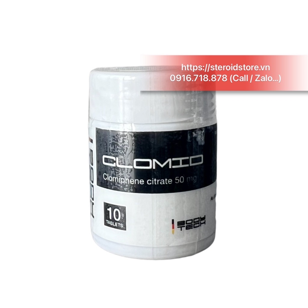 Clomid - Clomiphene citrate 50mg - Hãng Bodytech Lọ 10 Viên