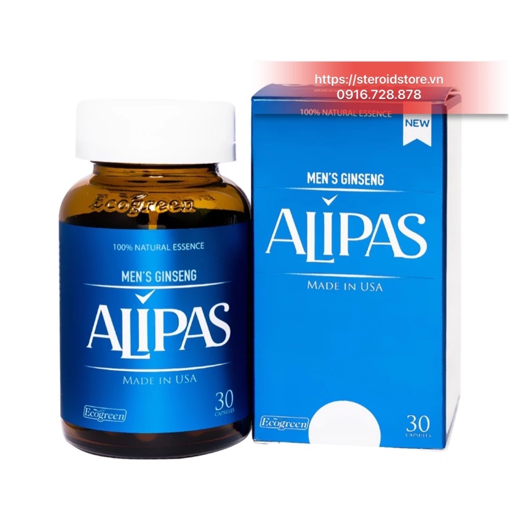 Viên Uống Sâm Alipas Tăng Cường Sinh Lực Phái Mạnh - Hộp 30 Viên