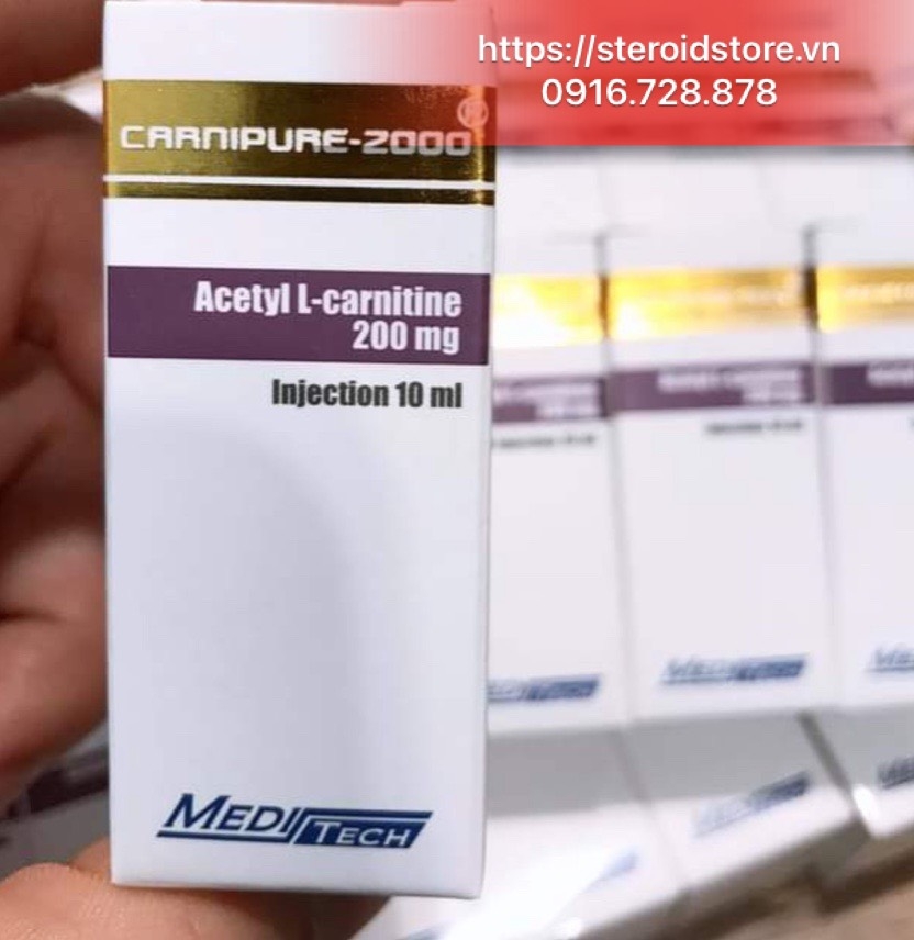 CARNIPURE- 2000 dạng tiêm ( Acetyl L-carnitine ) - Hãng Meditech- Lọ 10ml