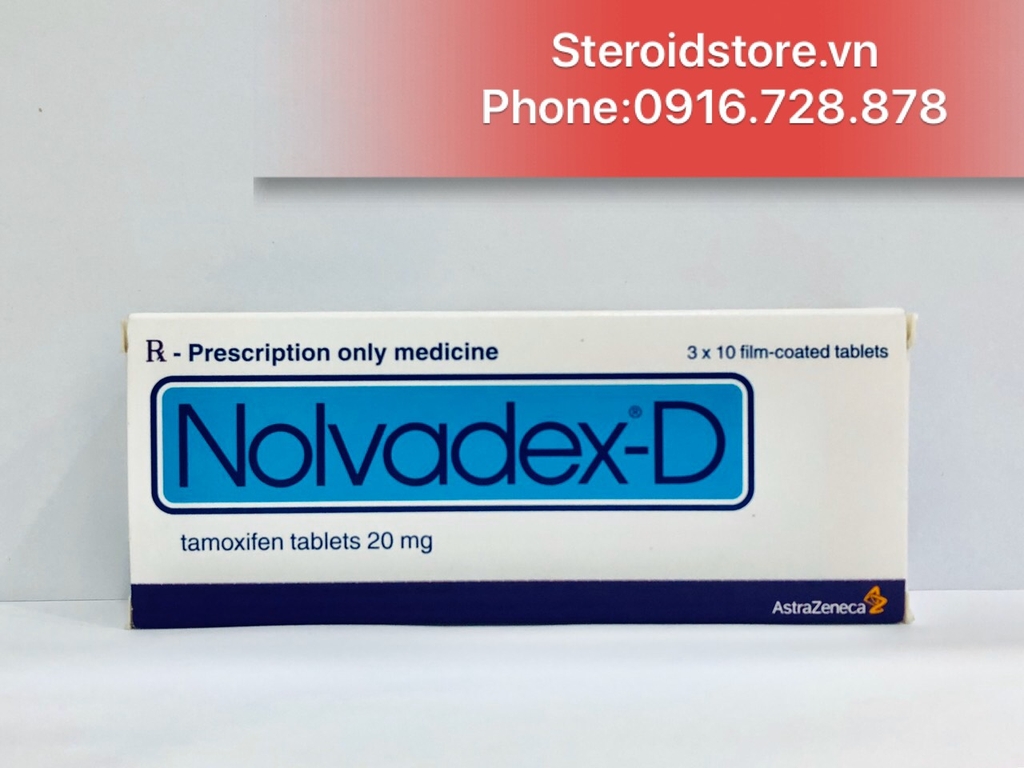 Nolvadex-D 20mg (Tamoxifen 20mg)- Hãng AstraZeneca- Hộp 30 viên nén