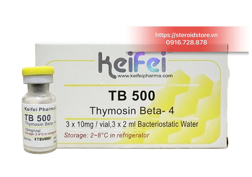TB 500 10mg - Hãng Keifei - Hộp 3 Lọ